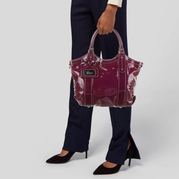 Gucci Patent leather Sukey tote bag - Picture 6 of 6